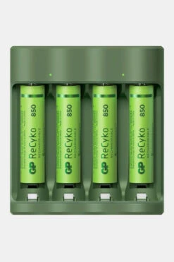 GP BATTERIES USB Battery Charger B421 4X Recyko AAA 850 Mah