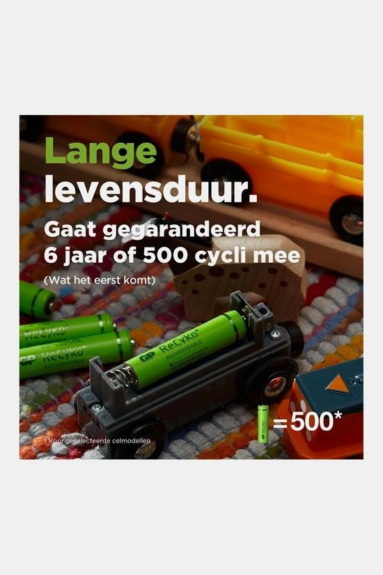 GP BATTERIES AAA Rechargeable Nimh 950 Mah Recyko 1,2V 4 Stuks Batterij 6 GP BATTERIES AAA Rechargeable Nimh 950 Mah Recyko 1,2V 4 Stuks Batterij - Image 6