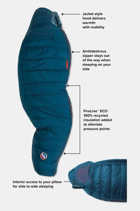 Big Agnes Sidewinder SL 35F Long Slaapzak 4 Big Agnes Sidewinder SL 35F Long Slaapzak - Image 4
