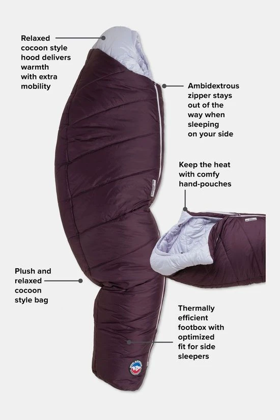 Big Agnes Sidewinder Camp 35F Women's Petite Slaapzak 4 Big Agnes Sidewinder Camp 35F Women's Petite Slaapzak - Image 4